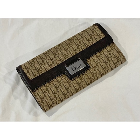 ✨Authentic Vintage Christian Dior Diorissimo Oblique Monogram Wallet On Chain - Picture 7 of 15